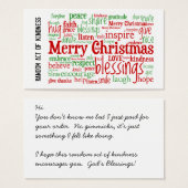 Random Act of Kindness Christmas Cards (Front & Back)