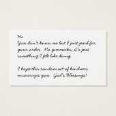 Random Act of Kindness Christmas Cards (Back)