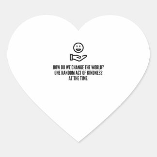 Random act of kindness heart sticker