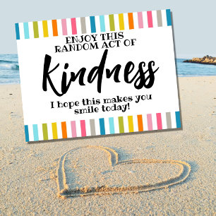 Random act of kindness postcard