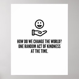 Random act of kindness poster