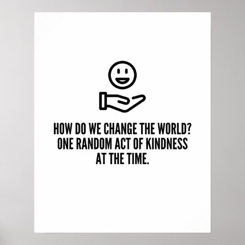 Random act of kindness poster