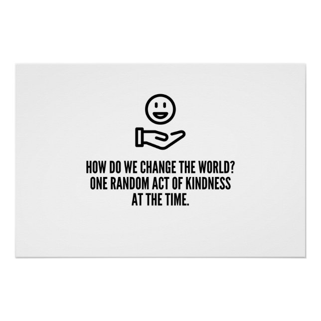 Random act of kindness poster (Front)