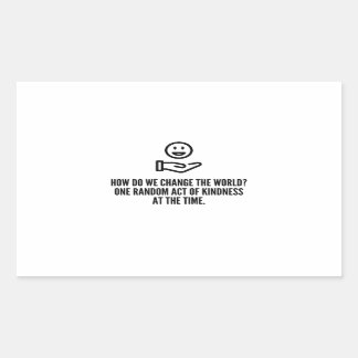 Random act of kindness rectangular sticker