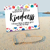 Random act of kindness spread love not hate