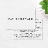 Random Acts of Kindness Pay It Forward Card (Desk)
