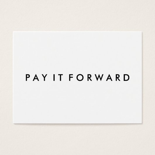 Random Acts of Kindness Pay It Forward Card (Front)