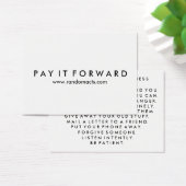 Random Acts of Kindness Pay It Forward Card I (Desk)