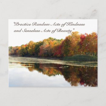 Random Acts Of Kindness Postcard- Reflections Postcard by CatsEyeViewGifts at Zazzle