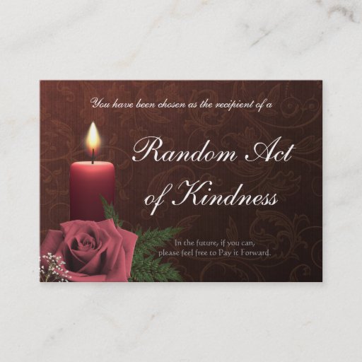 Customizable Random Acts of Kindness wallet Cards - Business Card