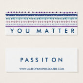 Random Acts of Kindness You Matter Cards (Front & Back)
