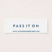 Random Acts of Kindness You Matter Cards (Back)