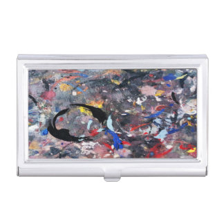 random art business card case