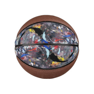 random art mini basketball