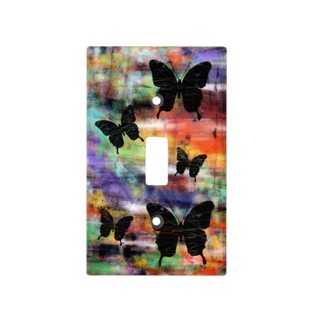 Random Butterflies Light Switch Cover (Front)