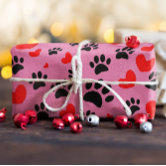 Border Collie and Paw Print Wrapping Paper Sheets