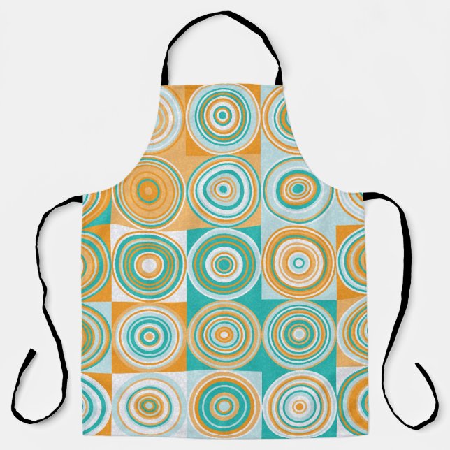 Random Colored Circles: Artistic Background. Apron (Front)