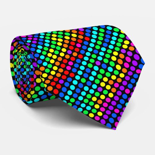 Random Colored Polka Dot Pattern Tie