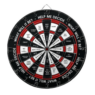 Random Decision Maker Dartboard With Darts