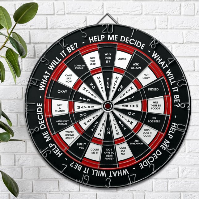 Random Decision Maker Dartboard With Darts (Creator Uploaded)