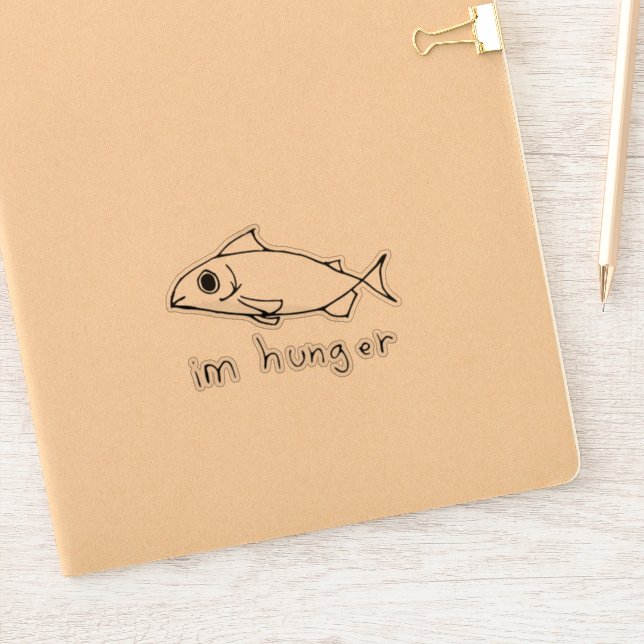 Random Fish Doodle Sticker (Notebook)