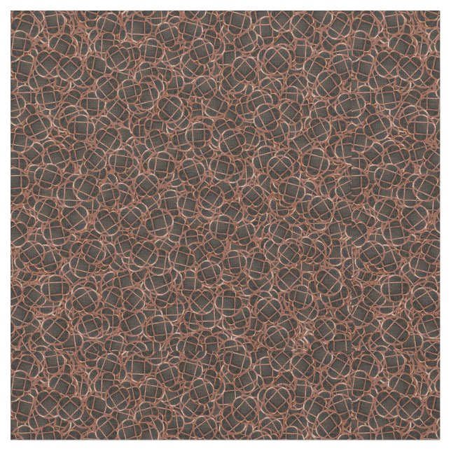 Random geometry motif pattern fabric (Close Up)