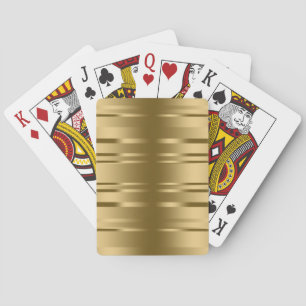 Random Gold Stripes Pattern Tote Bag Poker Cards