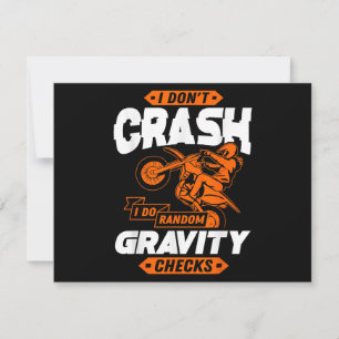 Random Gravity Checks - Motocross & Dirt Bike Holiday Card