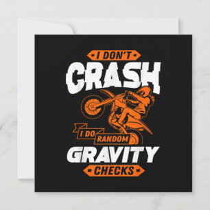 Random Gravity Checks - Motocross & Dirt Bike Invitation