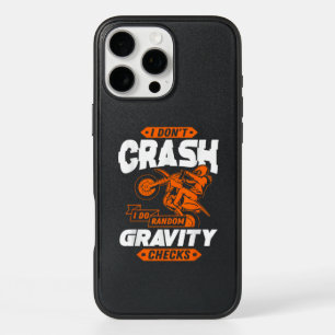 Random Gravity Checks - Motocross & Dirt Bike iPhone 16 Pro Max Case