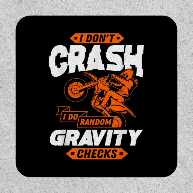 Random Gravity Checks - Motocross & Dirt Bike Patch (Front)