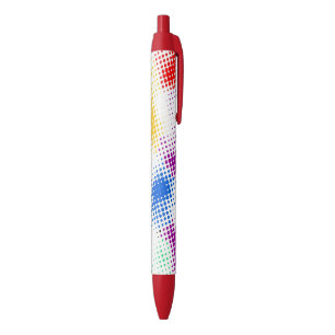Random halftone colorful background pen
