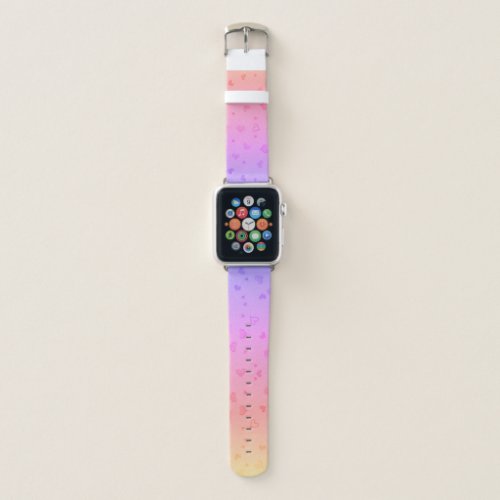 Random Hearts Gradient Apple Watch Band