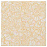Random Leaf Mosaic Pale Orange Fabric