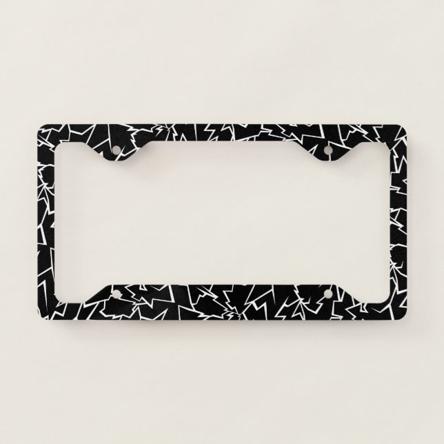 Random Lightning License Plate Frame (Front)