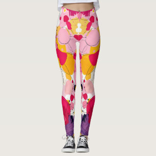 "Random Love Thoughts" - Colourful Abstract Leggings