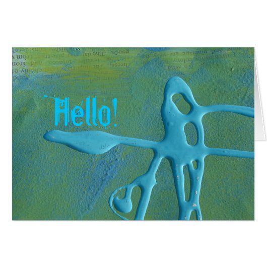 Random Paint Play, Hello! Cards (Front Horizontal)