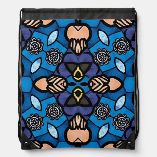 Random Pattern -1 Drawstring Bag