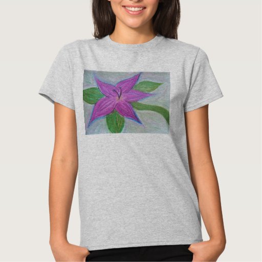 Random Purple Flower by Sky Boivin T-Shirt | Zazzle