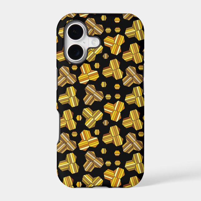 Random Shapes Uneven Pattern Iphone Case (Back)