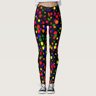 Random Spots Pattern Pride Colors Leggings