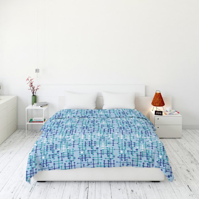 Random Stripe Line Blue Pattern Duvet Cover (Creator Uploaded)