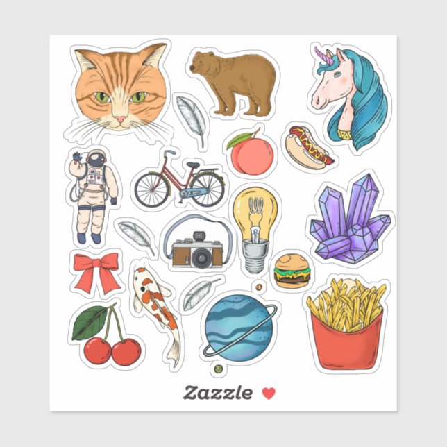 Random Stuff Sticker (Sheet)