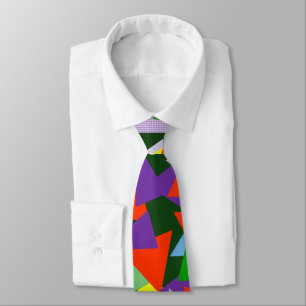 Random Triangles on Green Neck Tie