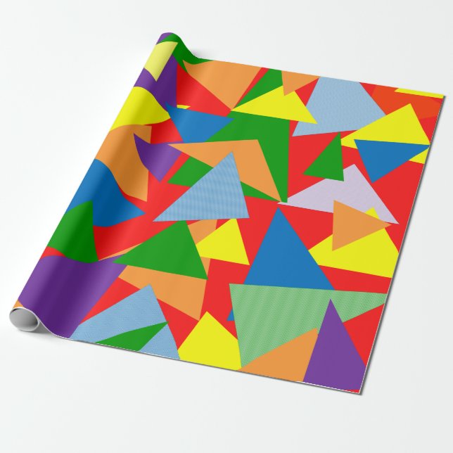 Random Triangles Wrapping Paper (Unrolled)