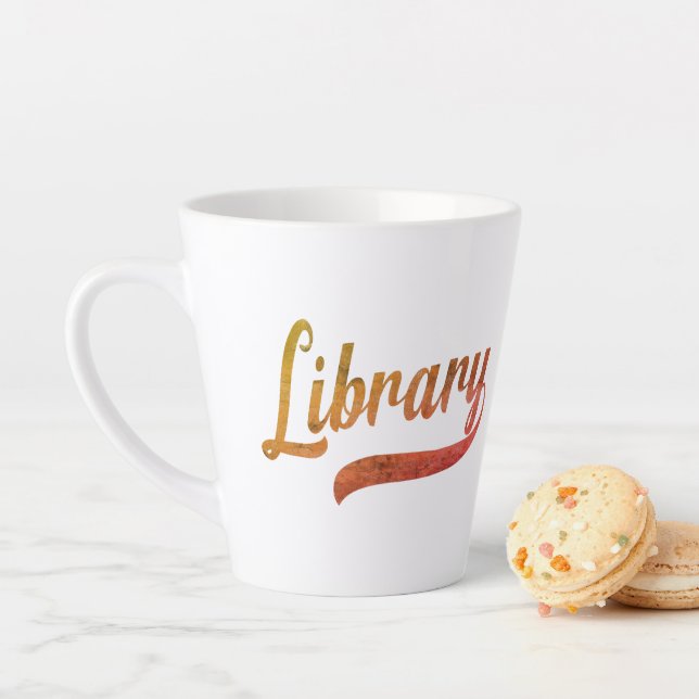 Random Varsity - Library Latte Mug (In Situ)