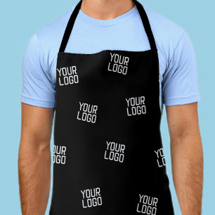 Randomly Arranged Design, Business Logo or Image Apron
