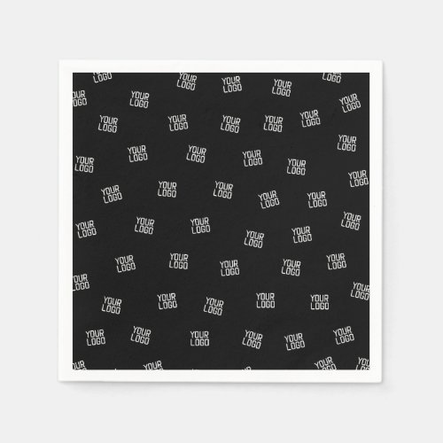 Randomly Arranged Design Business Logo or Image Napkins