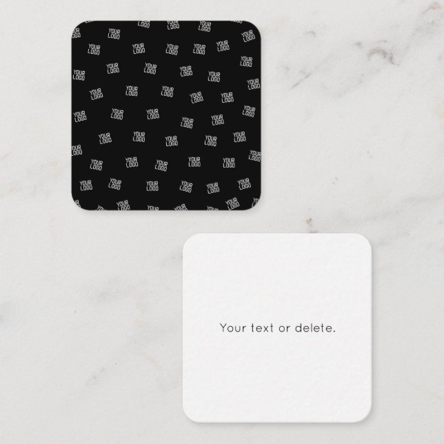 Randomly Arranged Design, Business Logo or Image Note Card (Front/Back)