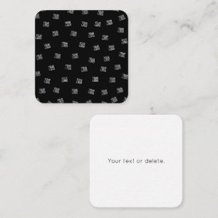 Randomly Arranged Design, Business Logo or Image Note Card